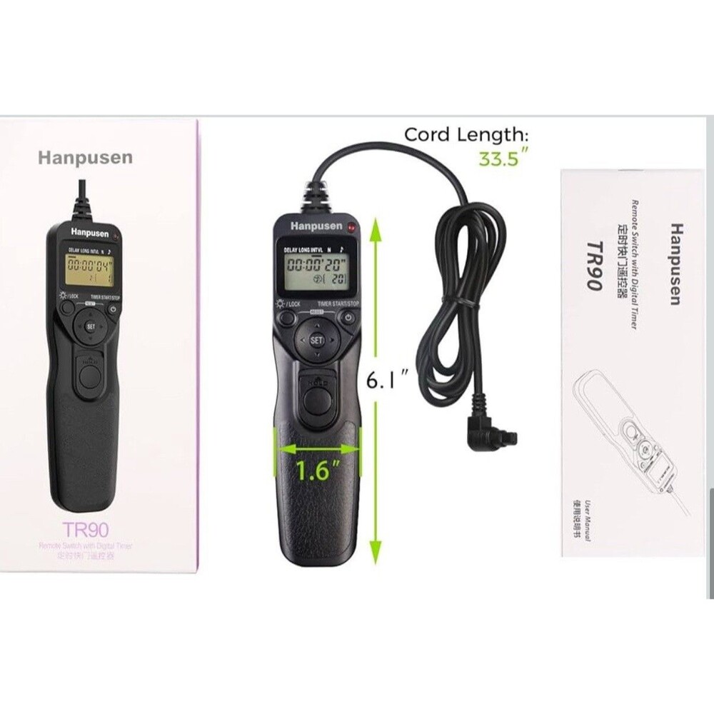 Hanpusen TR-90 Remote Switch With Digital Timer For Camera Shutter Use - Picture 8 of 8